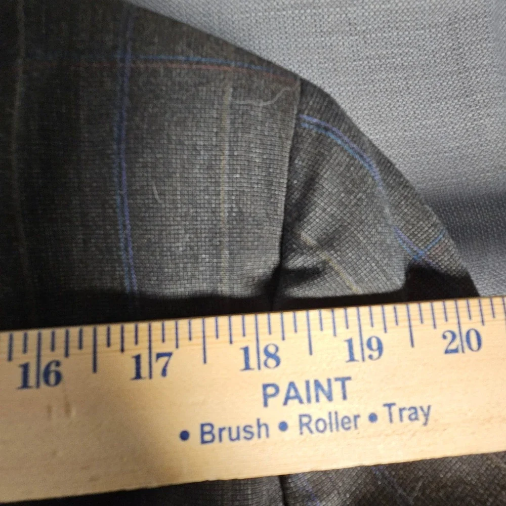 Hart‎ Schaffner Marx Mens Blazer Brown Windowpane Sport Coat 2 Button VTG